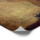 Der Hund (El Perro) - von Francisco Goya Poster (Ecke)