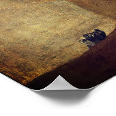 Der Hund (El Perro) - von Francisco Goya Poster (Ecke)