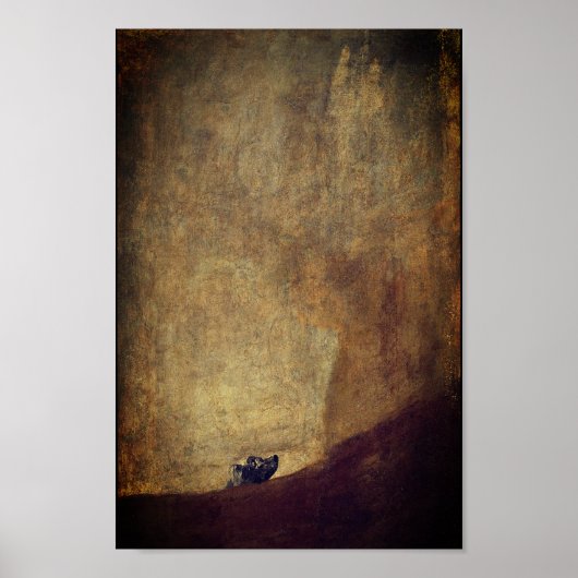 Der Hund (El Perro) - von Francisco Goya Poster (Vorne)
