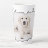Der Hund entwarf die Latte-Tasse | hohe Tasse (Vorderseite)