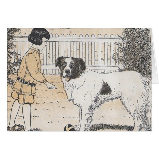 Der Hund hat den Ball (Vorderseite (Horizontal))