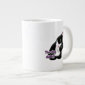 Der Hund hat es Cat gemacht Jumbo-Tasse (Vorderseite Rechts)