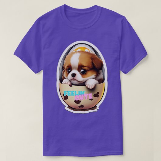 Der Hund im Ei T-Shirt (Design vorne)