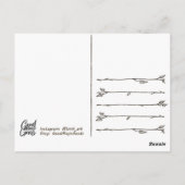 Der Hund im Jagdhaus, Halloween Postcard Postkarte (Rückseite)