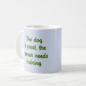 Der Hund ist groß Kaffeetasse (Vorderseite Links)