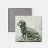 Der Hund Jacob Magnet (Vorderseite/Rückseite)