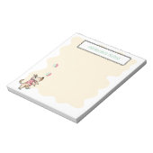 Der Hund Leben Gelbe Klecker Hundename Notizblock (Rotiert)