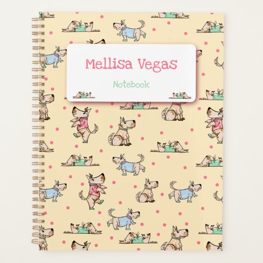 Der Hund-Lebensgelber Planer mit Namen (Vorderseite)