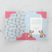 Der Hund Life Blue Boy Geburtstag Foto Karte (Innenseite)