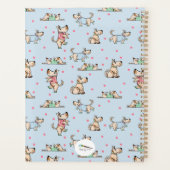 Der Hund Life Blue Planner mit Namen Planer (Rückseite)