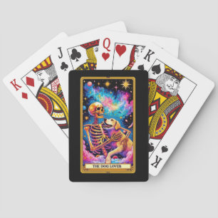 Der Hund Lover Skeleton Women Tarot Poker Cards Spielkarten