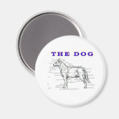 DER HUND MAGNET (Vorderseite/Rückseite)