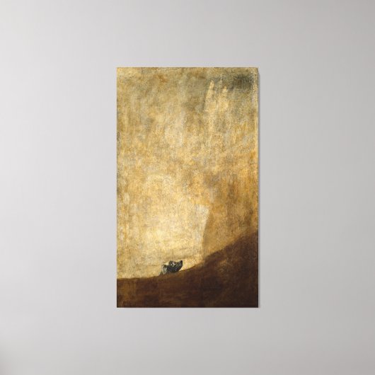 Der Hund (Schwarze Bilder) von Francisco Goya 1820 Leinwanddruck (Vorderseite)