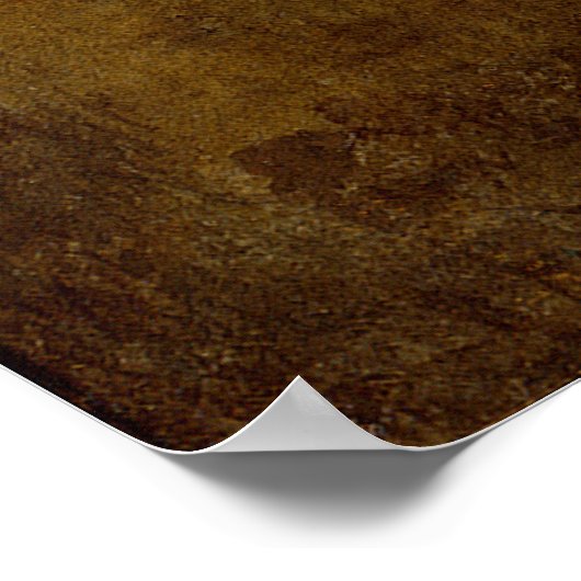 Der Hund (Schwarze Bilder) von Francisco Goya 1820 Poster (Ecke)