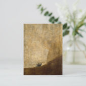 Der Hund (Schwarze Bilder) von Francisco Goya 1820 Postkarte (Stehend Vorderseite)