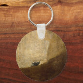 Der Hund (Schwarze Bilder) von Francisco Goya 1820 Schlüsselanhänger (Vorderseite)