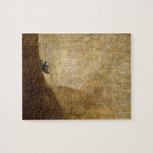 Der Hund (schwarze Malereien) durch Francisco Goya Puzzle (Horizontal)