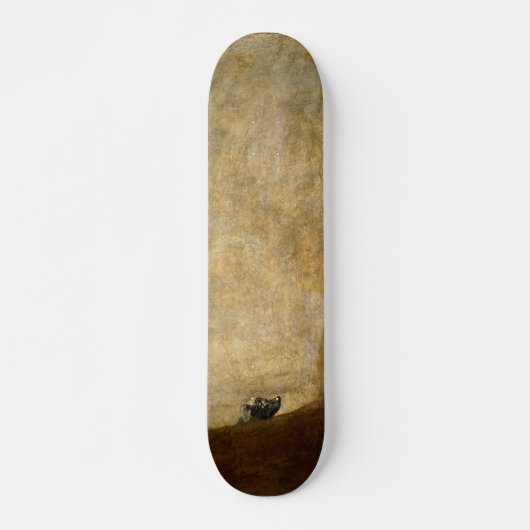Der Hund (schwarze Malereien) durch Francisco Goya Skateboard (Vorne)