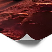 Der Hund sitzt auf Mars | AI Art Poster (Ecke)