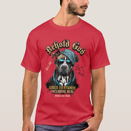 Der Hund und Gott Mädchen Geschenk T-Shirt (Vorderseite)
