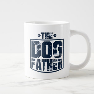 Der Hund-Vater Abgetragenes Grafik Jumbo-Tasse