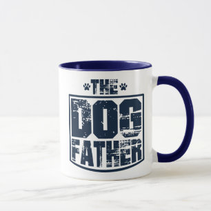 Der Hund-Vater Abgetragenes Grafik Tasse