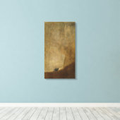 Der Hund von Francisco Goya Leinwanddruck (Insitu (Holzboden))