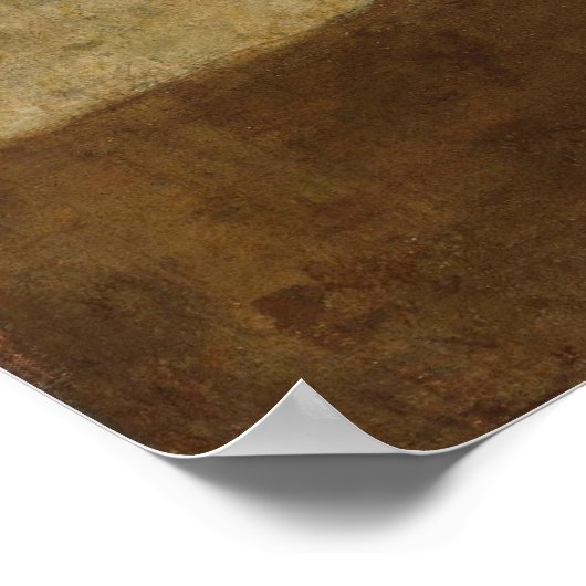 Der Hund von Francisco Goya Poster (Ecke)