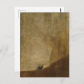 Der Hund von Francisco Goya Postkarte (Vorne/Hinten)
