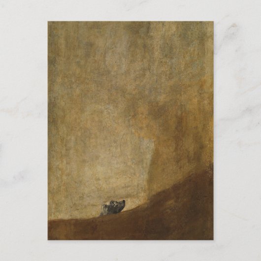 Der Hund von Francisco Goya Postkarte (Vorderseite)