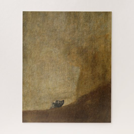 Der Hund von Francisco Goya Puzzle (Vertikal)