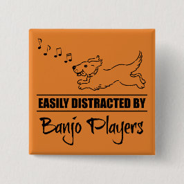 Der Hund wird leicht von den Banjo-Spielern abgele Button