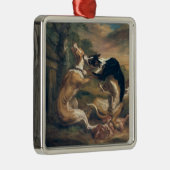 Der Hundekampf, 1678 Silbernes Ornament (Rechts)