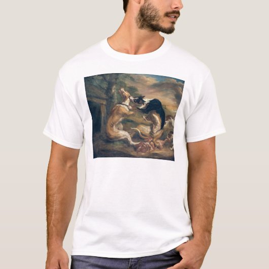 Der Hundekampf, 1678 T-Shirt (Vorderseite)