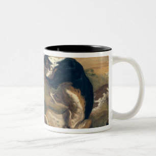 Der Hundekampf, 1678 Zweifarbige Tasse