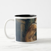 Der Hundekampf, 1678 Zweifarbige Tasse (Links)