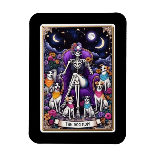 Der Hundemutter-Tarotkartenmagnet Magnet (Vertikal)