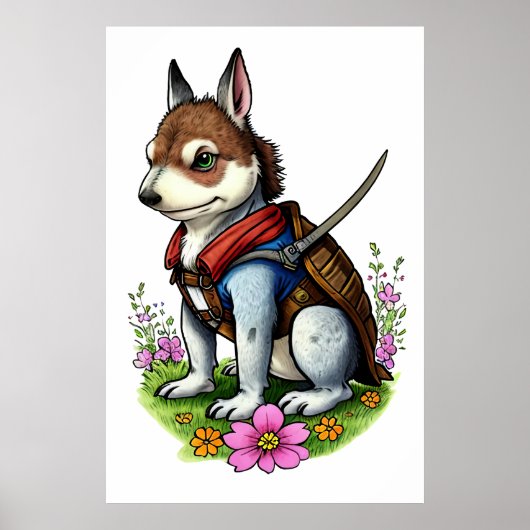 Der HundeRitter | Art der AI Poster (Vorne)