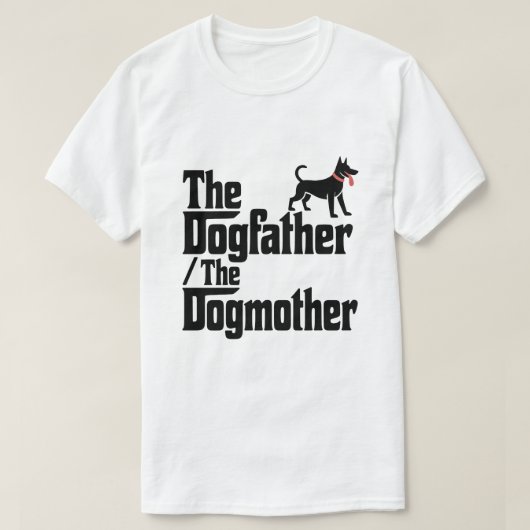 Der Hundevater, die Hundekuh, die Eltern T-Shirt (Design vorne)