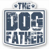 Der Hundevater hat sich grafisch abgetragen Aufkleber (Vorderseite)