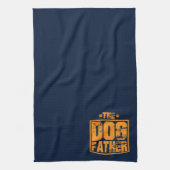 Der Hundevater hat sich grafisch abgetragen Geschirrtuch (Vertikal)