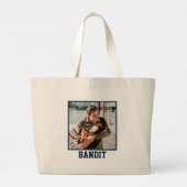 Der Hundevater hat sich grafisch abgetragen Jumbo Stoffbeutel (Rückseite)