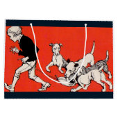 der Hundewanderer Große Geschenktüte (Rückseite)