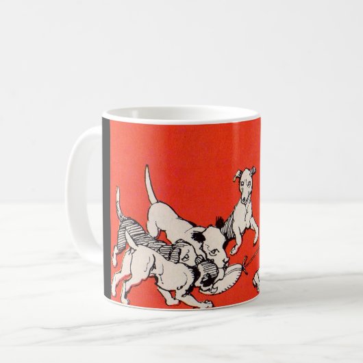 der Hundewanderer Kaffeetasse (Vorderseite Links)