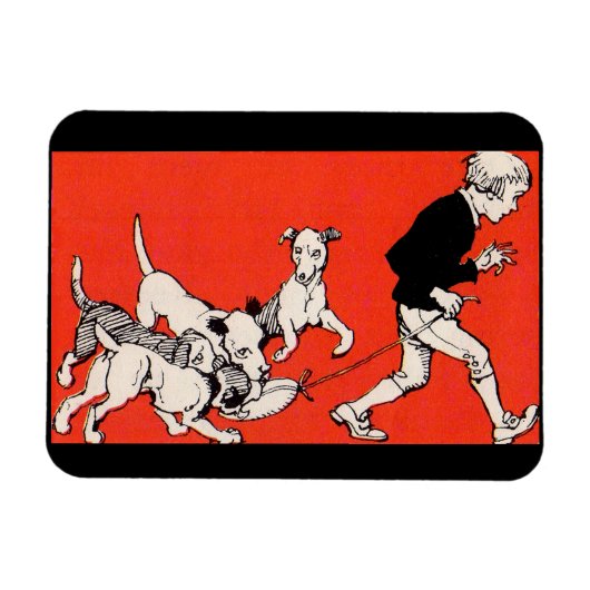 der Hundewanderer Magnet (Horizontal)