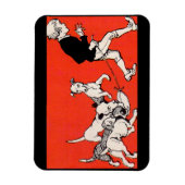 der Hundewanderer Magnet (Vertikal)