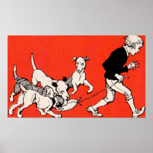der Hundewanderer Poster