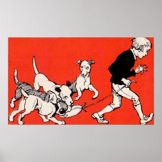 der Hundewanderer Poster (Vorne)