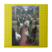 Der Hundezug Fliese (Vorderseite)