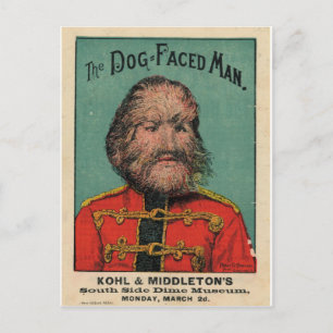 Der hundsgesichtige Mann Postkarte